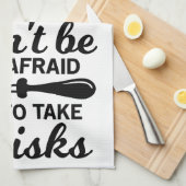 お茶のタオル – ウィスクを取ることを恐れてはいけない! キッチンタオル (四つ折り)