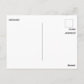 お茶のバッグの冗談。 ポストカード (裏面)