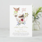 お茶のパーティの招待状のイベント予算 (スタンド正面)