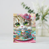 お茶のパーティー ポストカード (スタンド正面)