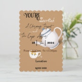 お茶のパーティー 招待状 (スタンド正面)