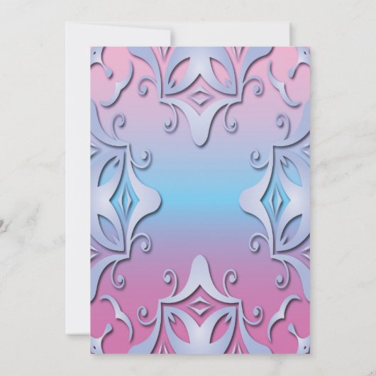 お茶のブライダルシャワーの招待状 招待状 (裏面)