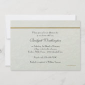 お茶のブライダルシャワーの招待 招待状 (裏面)