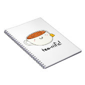 お茶のプン最高！ 面白いお茶コップのジョーク ノートブック (右側)