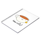 お茶のプン最高！ 面白いお茶コップのジョーク ノートブック (左側)