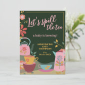 お茶のベビー醸造の妊娠の発表をこぼす 招待状 (スタンド正面)