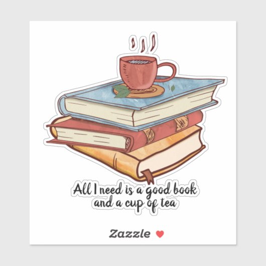 お茶のマグカップの読良いカップかわいい シール (シート)