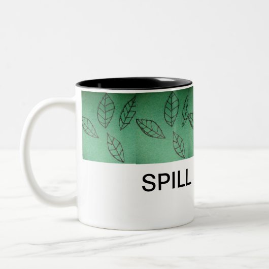 お茶のマグカップをこぼす ツートーンマグカップ (左)