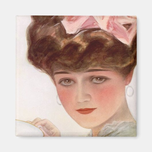 お茶のマグネットの吸込み マグネット (正面)