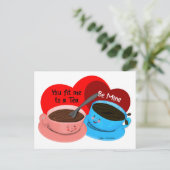 お茶のレトロ漫画のバ感じンタン ポストカード (スタンド正面)