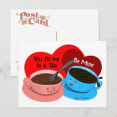 お茶のレトロ漫画のバ感じンタン ポストカード (正面/裏面)