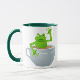 お茶の中のカエル マグカップ