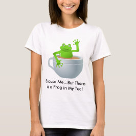 お茶の中のカエル Tシャツ