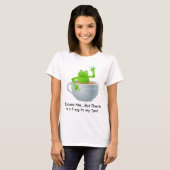 お茶の中のカエル Tシャツ (正面フル)