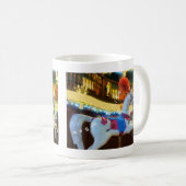 お茶の中の美しい馬 コーヒーマグカップ (正面右)