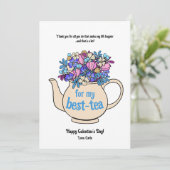 お茶の友達 ガレンタインズ バレンタインデー シーズンカード (スタンド正面)