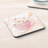 お茶の子のかわいい子 コースター (左側)