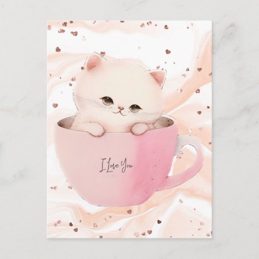 お茶の子のかわいい子 ポストカード (正面)