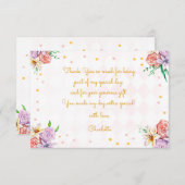 お茶の子供の誕生日 サンキューカード (正面/裏面)