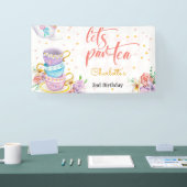 お茶の子供の誕生日 横断幕 (トレードショー)