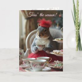 お茶の季節のご招待 招待状