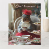 お茶の季節の招待状 カード (正面)