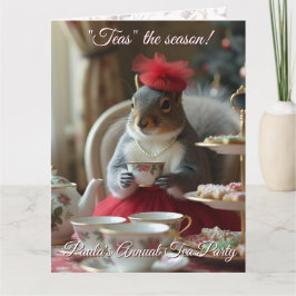 お茶の季節の招待状 カード