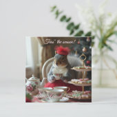 お茶の季節の招待状 シーズンカード (スタンド正面)