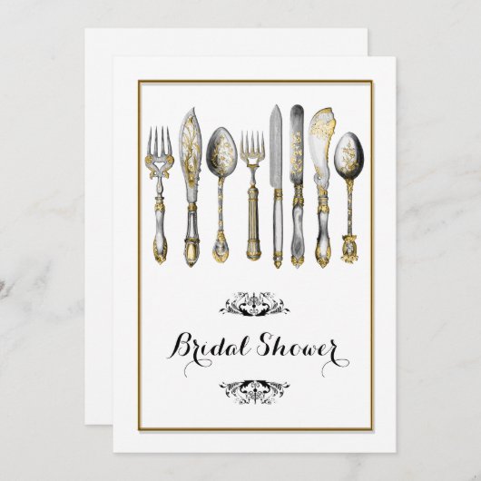 お茶の席 招待状 (正面/裏面)