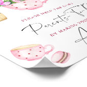 お茶の救済パーティー忙し – 親の宛先 ポスター (角)