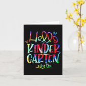 お茶の新学期 カード (黄色い花)