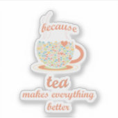 お茶の方が美味しいから シール (正面)