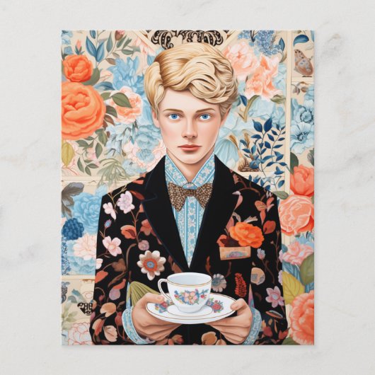 お茶の時間から童話：ドレスアップ紙人形 (正面)