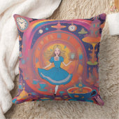 お茶の時間だよアリス クッション (ブランケット)