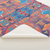 お茶の時間だよアリス シェルパブランケット (3/4)