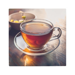 お茶の時間だ！ メタルプリント