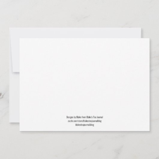 お茶の時間です! 招待状 (裏面)