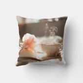 お茶の時間と良い本 クッション (裏面)