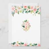 お茶の時間と花嫁のブライダルシャワー 招待状 (裏面)