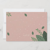 お茶の時間のお誘い 招待状 (裏面)