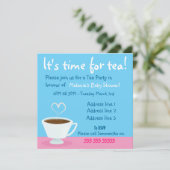 お茶の時間のお誘い 招待状 (スタンド正面)