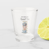 お茶の時間のブライダルシャワー ショットグラス (正面)