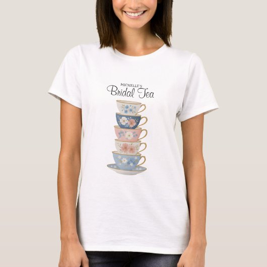 お茶の時間のブライダルシャワー Tシャツ (正面)