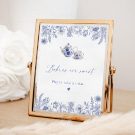 お茶の時間の赤ちゃんシャワーベビーは甘い ポスター