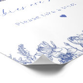 お茶の時間の赤ちゃんシャワーベビーは甘い ポスター (角)