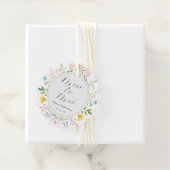 お茶の時間の遊び心あふれる野の花 ブライダルシャワー フェイバータグ (インサイチュ)