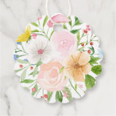 お茶の時間の遊び心あふれる野の花 ブライダルシャワー フェイバータグ (裏面)