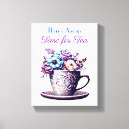 お茶の時間は常にある キャンバスプリント