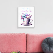 お茶の時間は常にある キャンバスプリント (インサイチュ (リビング))
