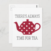 お茶の時間は常にある ポストカード (正面/裏面)